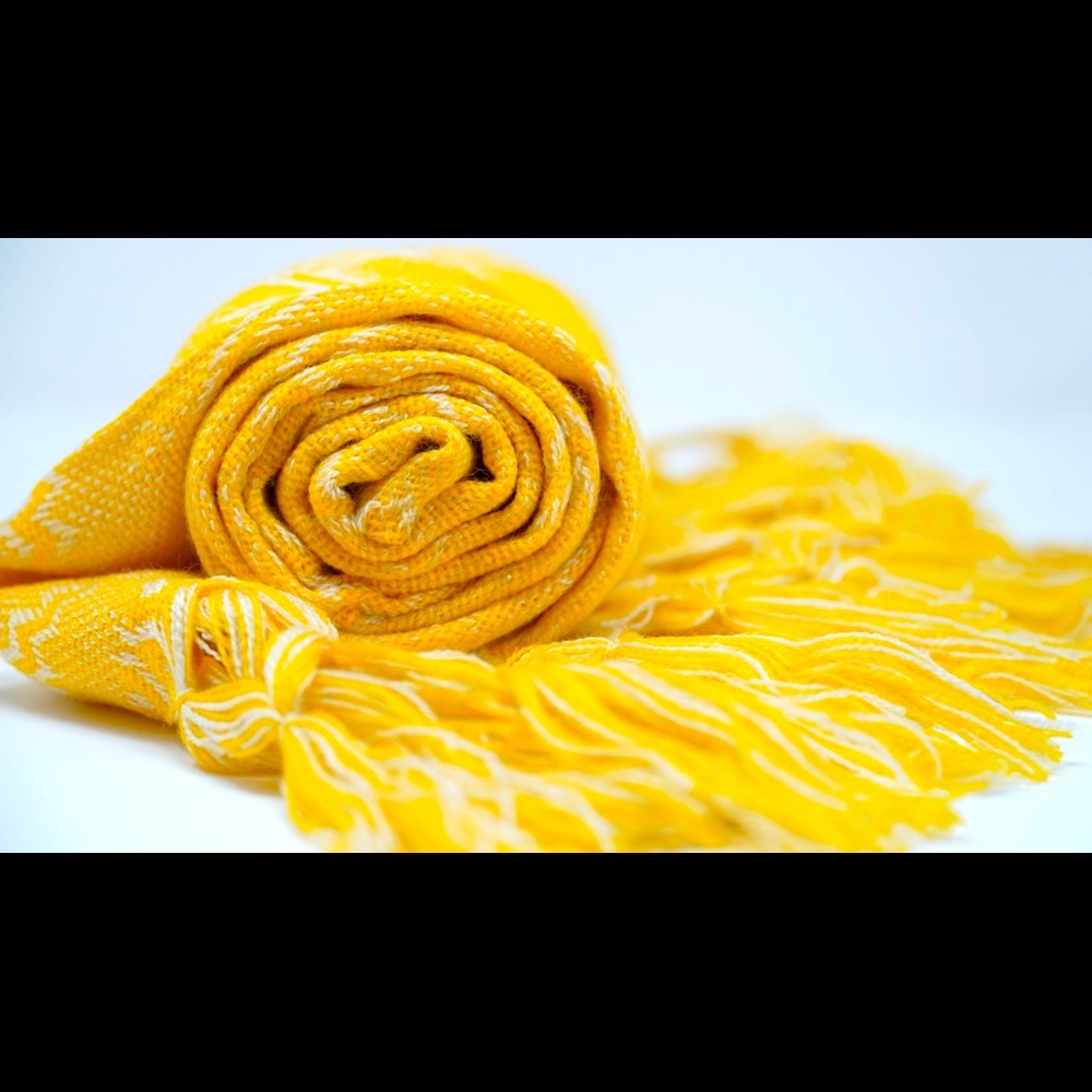 Handwoven yellow rebozo